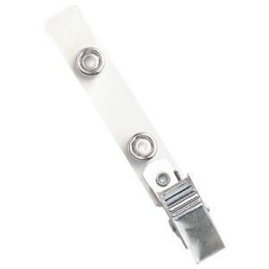 Badge Clip - NPS Knurled - 2 3/4" Clear - 100 Pack