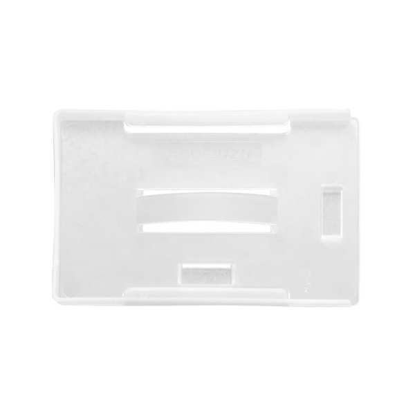 Milky White Rigid Plastic Card Holder - 100 Pack