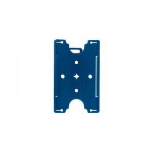 Blue Plastic Card Holder - 100 Pack