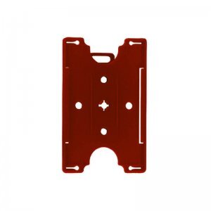 Red Plastic Card Holder - 100 Pack