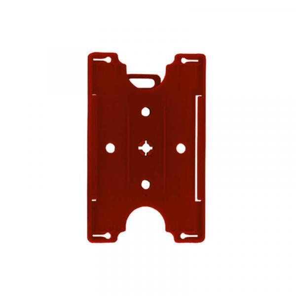 Red Plastic Card Holder - 100 Pack