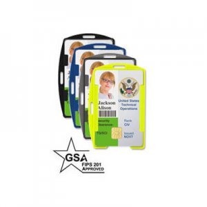 *Best Seller* FIPS201 Approved Skim-SAFE™ Rigid Badge Holder - 100 Pack