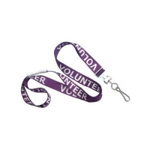 Volunteer Lanyard - 5/8" Wide - 100 Pack