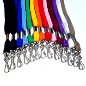 3/8" Flat Woven Lanyard - 100 Pack - Break-A-Way **(BEST SELLER)** (Choice of Colors)