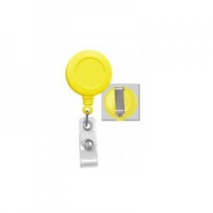 Round Badge Reel - Clip On - 100 Pack