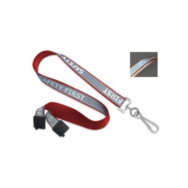 "Safety First" Reflective Lanyard - 100 Pack