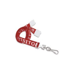 Visitor Lanyard - 5/8" Wide - 100 Pack